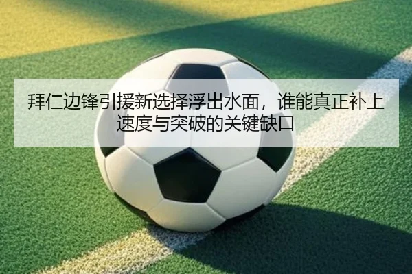 拜仁边锋引援新选择浮出水面，谁能真正补上速度与突破的关键缺口（kaiyun）